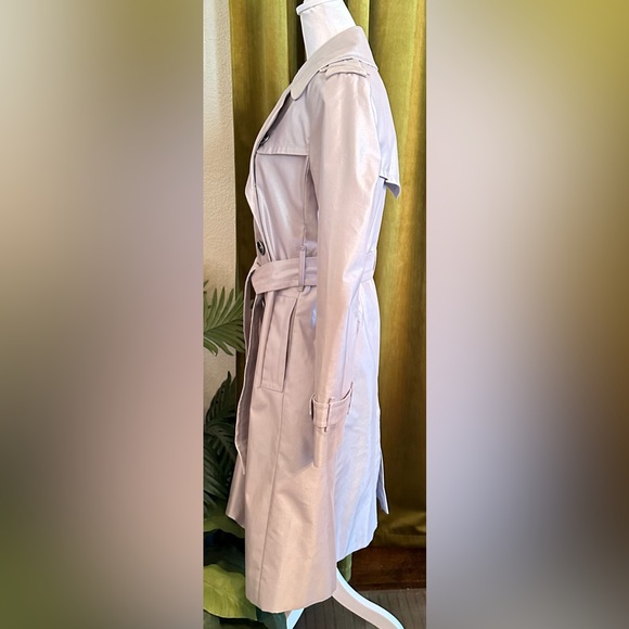 Burberry London Shimmer Metallic Belted Trench Coat - Picture 3 of 15